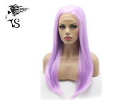 Light Purple Synthetic Lace Front Wigs For Drag Queen Silky Straight No Tangling