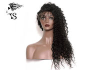 100% Brazilian Deep Wave Lace Front Wig , Black Virgin Remy Human Hair Wigs