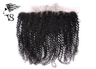4x13 Swiss Lace Frontal Closure Three Part Kinky Curly Unprocessed Human Hair Lace Frontal