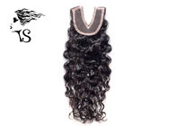 Swiss Lace Kinky Curly Lace Frontal Closure Human Hair V Part For Black Girls
