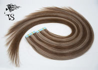 Zebra Stripes Indian Tape In Hair Extensions Real Human Hair Ash Brown And Light Brown
