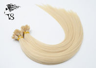 Nail Tip Fusion Russian Remy Hair Extensions Golden Blonde 613 Color No Tangle